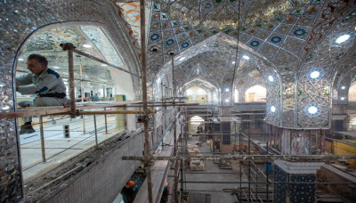 Extension majeure : le sanctuaire Hussein révèle l’avancement du parvis Zaynab (as).