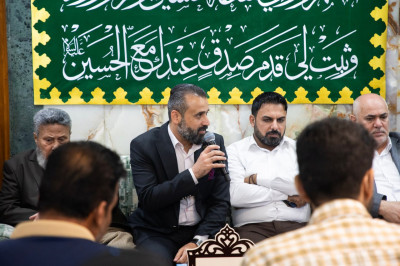Filistinli heyet Hz. Hüseyin (a.s) Türbesi'nde: “Bu ziyaret kardeşlik ve İslami dayanışma bağlarını güçlendiriyor"