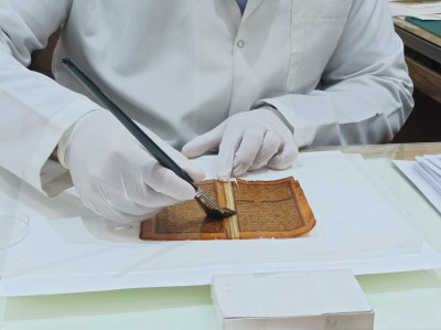 Ancient Quran manuscript restored by Imam Hussain Center