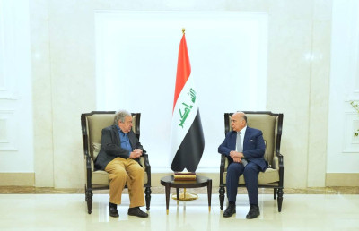 الأمين العام للأمم المتحدة السيد أنطونيو غوتيريش يصل إلى العاصمة بغداد للمشاركة في أعمال القمة العربية الـ34 التي ستنعقد بعد غد، السبت.
