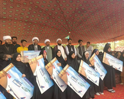 سکردو بلتستان: امامیہ عیدگاہ میں حرم حضرت عباسؑ کے زیرِ اہتمام عظیم الشان تقریب تقسیم انعامات
