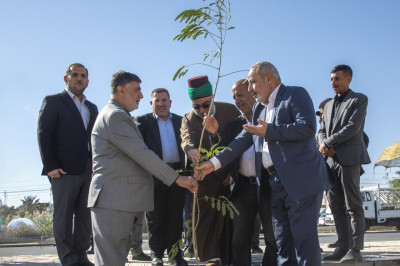 حرم حضرت عباس علیہ السلام نے زائرین کے لیے “طریقِ یا حسین” پر شجرکاری مہم کا آغاز کردیا