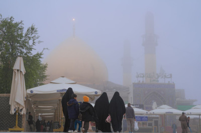 İmameyn-i Askeriyeyn (a.s) Türbesi sis örtüsü altında büyüleyici manzaralar oluşturdu