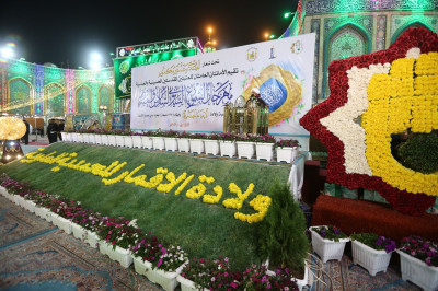 تحت شعار “المهدي وعد غير مكذوب” العتبتان الحسينية والعباسية توقدان 1192 شمعة إحياءً لذكرى ولادته الميمونة