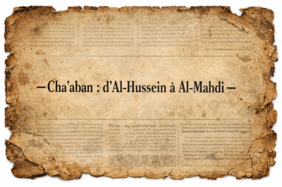 Cha’aban : d’Al-Hussein à Al-Mahdi