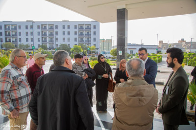 تیونسی وفد کا حرمِ امام حسینؑ کے زیرِ اہتمام جاری انسانی خدمات کا دورہ , تصویری جھلکیاں