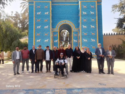 الوفد التونسي يزور مركز العلامة الحلي في بابل وعددا من المزارات الدينية