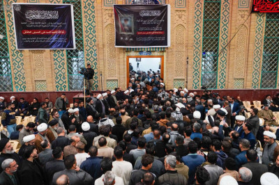 Necef’te Ayetullah Seyyid Ali Hamanei’nin şehadeti dolayısıyla taziye meclisi