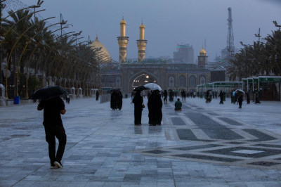 KerbeIâ semalarından mukaddes türbelerin altın kubbelerine rahmet yağdı