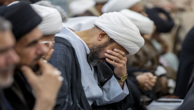 In Pictures: Mourning ceremony at the Imam Hussain Holy Shrine marking the demolition of the graves of the Imams of Al-Baqi’