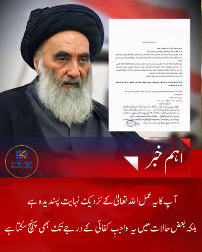 لبنان میں جاری امدادی سرگرمیوں کے حوالے سے این جی اوز کے استفسار پر مرجعِ عالیقدر سید علی الحسینی سیستانی (دام ظلّہ الوارف) کا جواب