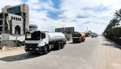 Conformément aux instructions du représentant de la référence religieuse suprême, le SSIH continue d'approvisionner en eau potable les quartiers de la province de Wāsit