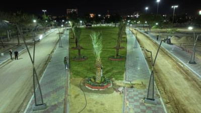 اللمسات الأخيرة لإنجاز مشروع تأهيل وتطوير المتنزه العائلي في كربلاء المقدسة
