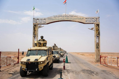 Hz. Abbas Savaş Tümeni, hacı kafilelerinin kara yolunda güvenliğini sağlıyor