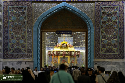 ولادتِ باسعادتِ امام علی رضاؑ کے موقع پر حرمِ رضوی کے روح پرور مناظر۔