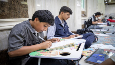 صحنِ حسینی میں مطالعہ کے لیے آنے والے طلبہ کو مکمل تعلیمی ماحول فراہم کیا جا رہا ہے