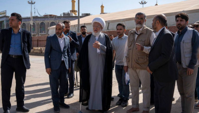 Ayetullah Sistani’nin Temsilcisi, Akile Zeyneb (s.a) Avlusu Projesi’ni yerinde inceledi