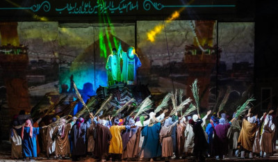 Distinguished theatrical performance chronicles the life and legacy of the Commander of the Faithful (peace be upon him)