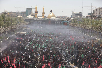 Aşura günü Ehlibeyt (a.s.) dostlarının Hz. Hüseyin'e (a.s) olan sadakat ve bağlılıklarını gösterdiği Tuveyric Koşusu matem törenleri başladı