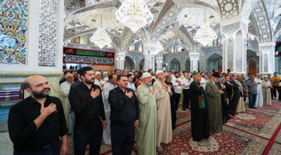 صحنِ کاظمین مقدس میں ایامِ فاطمہ کی مناسبت سے مجلسِ عزاء