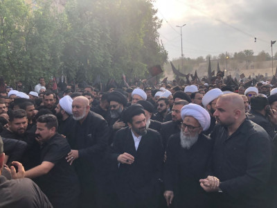 النجف الاشرف تشهد مسيرات كبرى احياء لذكرى استشهاد الصديقة الطاهرة فاطمة الزهراء علية السلام .